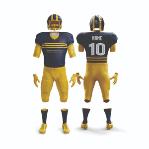 Camisetas y Conjuntos de Jersey de Fútbol Americano Totalmente Personalizables con Impresión por Sublimación 100% Poliéster Personalización de Marca - Product Image 1