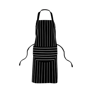 Wrinkle-Proof and Breathable Good Quality 100% Cotton Knee Length Kitchen Aprons for Cooking at Best Price Supplier in India..