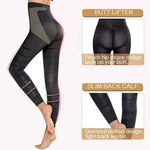 Taille haute Body Shaper Minceur Anti-Compression Leggings avec Culotte de Contrôle du Ventre Mince Cuisse Sculptant Shapewear - Product Image 4