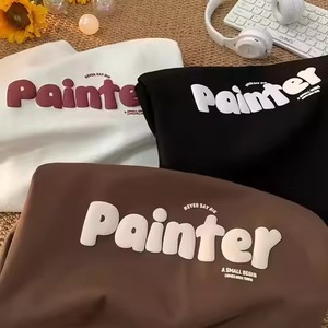 เสื้อฮู้ดโอเวอร์ไซส์ผ้าฝ้าย3D สั่งพิมพ์ลายพัฟโอเวอร์ไซส์กำหนดโลโก้ได้เองเสื้อมีฮู้ดผ้าฟลีซยูนิเซ็กส์ - Product Image 2