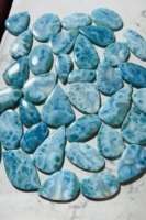 Prix de gros Larimar naturel lisse mélange forme Cabochons, Larimar Lot de pierres précieuses en vrac perles faites à la main pour la fabrication de bijoux,