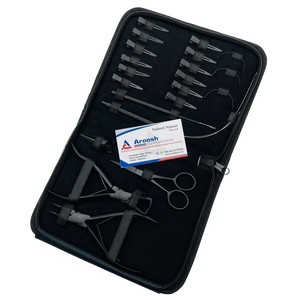 ชุดอุปกรณ์ต่อผมสีดำด้านแบบมืออาชีพพร้อมห่วงสำหรับการต่อและคีมถอด - Product Image 1