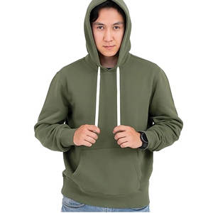 Hoodies For Men Casual Long Sleeve Pullover Sweatshirts With Pocket Fashion Drawstring Autumn OEM Logo Men Winter Hoodies - Product Image 3