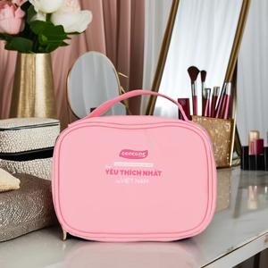 Bolsa de cosméticos de PU de alta calidad para mujer, diseño Concung con cremallera, accesorio de viaje a la moda y sin esfuerzo, nuevo producto - Product Image 1