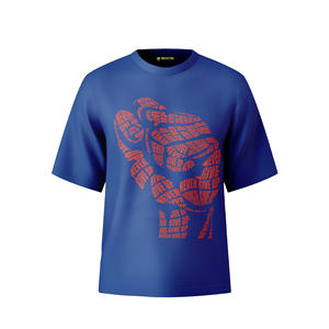 เสื้อ dript-Shirt ใส่ได้ทั้งชายและหญิงเสื้อ100% ผ้าฝ้ายแนวสตรีทแวร์ทรงหลวมแขนครึ่งคอลูกเรือย้อมธรรมดาลายกราฟิกสำหรับคู่รัก - Product Image 1