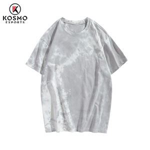 เสื้อยืดผ้าคอตตอนโอเวอร์ไซส์ของผู้ชายเสื้อยืดแฟชั่นแบบลำลองมัดย้อมเป็นมิตรต่อสิ่งแวดล้อม - Product Image 2