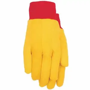 Otton-guantes de seguridad para trabajo de construcción, manoplas protectoras de mano amarillas cómodas para pulgar y muñeca de punto pesado - Product Image 2