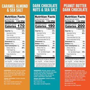 Paquete Variado de Barras de Nueces KIND (Chocolate Negro, Mantequilla de Maní, Almendra Caramelizada) - Product Image 3