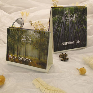 Wholesale Customized Full Color Spiral Bound <b>Desk</b> Table <b>Calendar</b> Office Table <b>Top</b> <b>Calendar</b> - Product Image 3