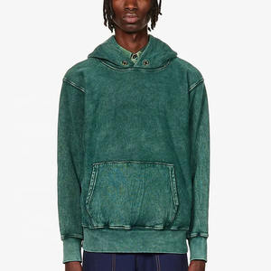 Sweat à capuche personnalisé délavé au soleil Streetwear Sweat à capuche vintage surdimensionné délavé à l'acide Pull à la mode thermique pour hommes Sweat à capuche de base - Product Image 3