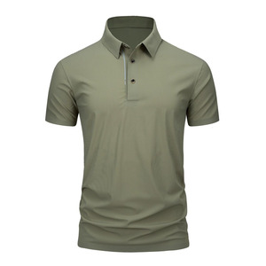 Camiseta Polo de Manga Corta de Verano con Logotipo Personalizado OEM, Diseño Bordado e Impreso, de Seda Helada, Alta Elasticidad, Sin Costuras y de Secado Rápido - Product Image 2