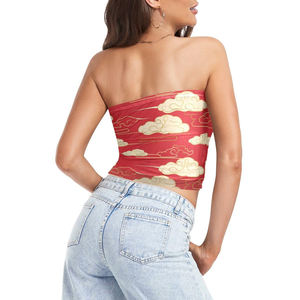 Top court décontracté pour femme en sublimation |   Vente en gros OEM Fitness Gym |   Débardeurs sans manches de haute qualité, respirants - Product Image 4