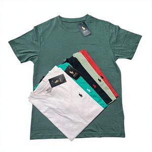 High Quality 100% Cotton Solid Silk Screen Printed Custom <b>Logo</b> O-Neck Regular Fit Breathable Quick Dry 220g Men's T-shirts - Product Image 5