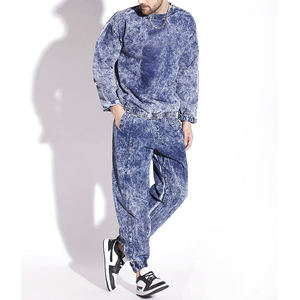 Ensembles de sweats à capuche personnalisés pour hommes ensemble de pantalons de survêtement et de sweat à capuche délavés à l'acide jogger multicolores épais pour l'hiver sweats pour femmes - Product Image 1