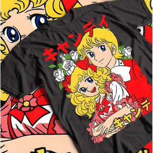 Unisex Anime <b>Candy</b> T-Shirt Top with <b>Eye</b>-catching Design - Product Image 3