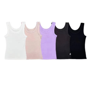 Vêtements de sport imprimés sur mesure pour femmes hauts orange de gymnastique hauts singulet été blanc blanc débardeurs en coton d'entraînement athlétique pour femmes - Product Image 1