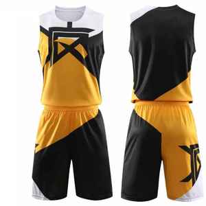 Service OEM, uniforme de basket-ball sur mesure de haute qualité, respirant, 100% polyester, antibactérien, maillot et short professionnels - Product Image 3