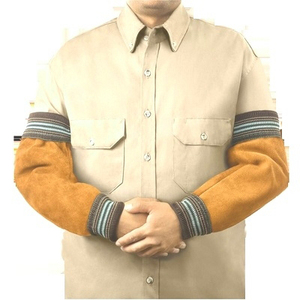 Mangas de brazo anticorte de nivel HPPE baratas, chaqueta protectora de soldadura de cuero de seguridad con patrón de ropa de trabajo, resistencia anticorte - Product Image 5