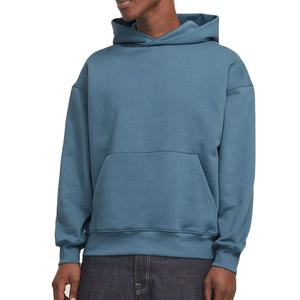 เสื้อมีฮู้ดผ้าแคนวาสมีฮู้ดโอเวอร์ไซส์ผ้าแคนวาสแบบสวมศีรษะสีดำใช้ได้ทั้งชายและหญิงผ้าหนา500 GSM - Product Image 1