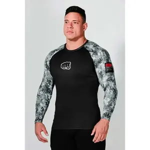<b>Rash</b> <b>Guard</b> <b>Men</b> Clothing Wholesale Crew Neck Customized Logo Printing 2022 Best Design <b>Men</b> <b>Rash</b> <b>Guard</b> In Different Colors - Product Image 4