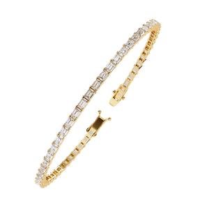 Fabulous 18K <b>Gold</b> Lab Grown Diamond Bracelet & <b>Bangle</b> - Product Image 3