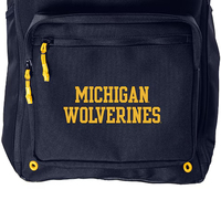 Sac à dos de personnalisation Wolverines de l'université du Michigan de meilleure qualité en gros Logo personnalisé