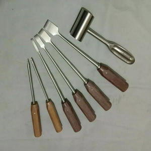 ไขควงสิ่วกระดูกด้ามจับไฟเบอร์เครื่องมือผ่าตัดศัลยกรรมกระดูก7ชิ้น A + - Product Image 1