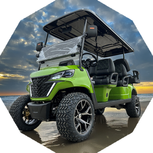 Chariots de golf électriques de chasse 4 + 2 places 4 X4 de qualité supérieure entraînés par l'arrière 36V modernes et bon marché - Product Image 5