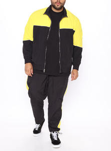 Conjunto de chándal para hombre con logotipo personalizado y logotipo personalizado, venta al por mayor con etiqueta privada, ropa deportiva de dos colores para hombre, chaqueta con cremallera, trajes para correr - Product Image 2