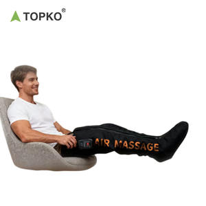 TOPKO高品質ポータブル充電式脚用エア圧縮マッサージ器 8エアバッグ 8マッサージモード 脚マッサージ器 - Product Image 1