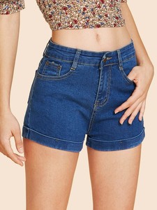 Pantalon cargo en denim vintage respirant et écologique pour hommes, taille mi-haute, style streetwear, design personnalisé, décontracté, été - Product Image 2