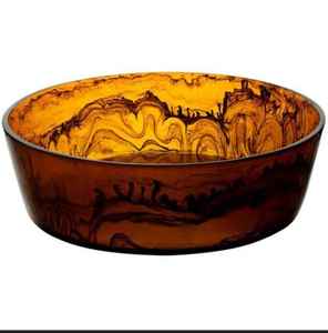 Bol et plat de service en résine artisanale - Passe au lave-vaisselle - Design moderne européen personnalisable pour la maison et les fêtes - Product Image 1