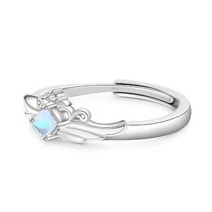 Jeulia Adjustable Sterling Silver Princess <b>Crown</b> <b>Ring</b>-Romantic Gold Plated Inlay - Product Image 4