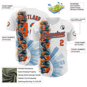 Jersey de béisbol auténtico proveedor mayorista transpirable de secado rápido ligero resistente a la humedad costuras duraderas para partidos - Product Image 6