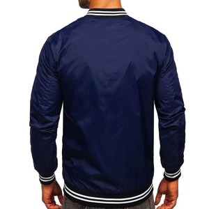 Blouson d'aviateur d'hiver décontracté en nylon à fermeture éclair de haute qualité pour hommes avec logo personnalisé et design à capuche - Product Image 4