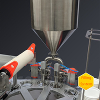 Machine automatique de remplissage et de scellage de liquides, vente chaude, directement de l'usine, pour l'emballage de l'eau, des coupes de gelée et du yaourt