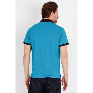 Polo de golf exclusif pour homme, manches courtes, coupe classique, col chemise, léger, vêtement d'été, couleurs et tailles personnalisées, OEM ODM - Product Image 2