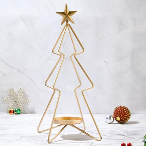 Top Selling Metal <b>Tea</b> <b>Light</b> Holder for Home Christmas Decor Christmas Tree from India in Bulk Best Price - Product Image 3