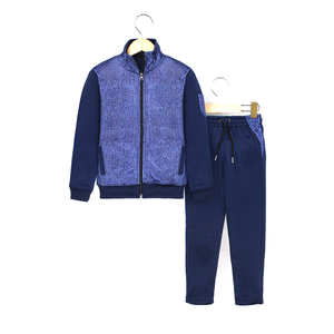 ชุดวอร์มลำลองกีฬาแขนยาวของผู้ชายชุดวิ่งแบบปรับแต่งมีสไตล์2-Pc ฤดูใบไม้ร่วง/ฤดูหนาวดีไซน์แฟชั่นพลัสไซส์ - Product Image 1