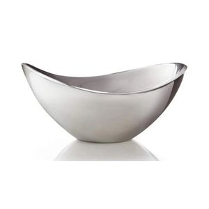 Tazón de Servir Clásico de Acero Inoxidable, Plato de Metal para Uso Doméstico y Hotelero - Product Image 1