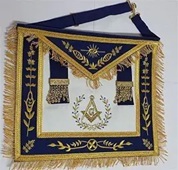 Tabliers maçonniques légers en cuir d'agneau brodés à la main, personnalisés, vente en gros d'usine, régalia maçonnique, tablier de maçon - Product Image 3