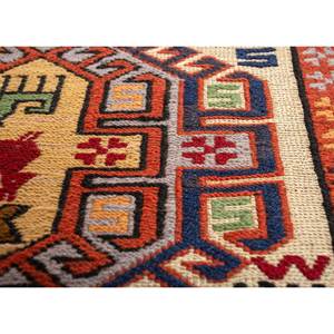 Alfombra Kiaan 9x12 de Lana y Seda Anudada a Mano Pae-5291 con Patrón Geométrico para Sala de Estar, Color Rojo y Naranja, para Adolescentes - Product Image 3