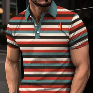 2024 nouveauté haute qualité hommes à manches courtes pour polos Logo personnalisé vêtements de golf maillot usine directe en gros blanc - Product Image 2