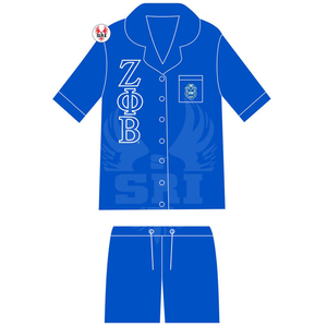 Conjunto de Pijamas Bordados de la Hermandad Zeta Phi Beta para Mujer, Pijamas, Conjuntos de Pijamas, Pijamas Plus - Product Image 2