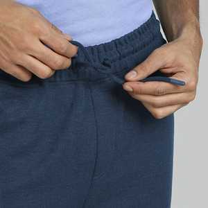 Pantalones Deportivos Azul Medianoche para Hombre de Alta Calidad, Transpirables, de Lana de Peso Medio, Estilo Vintage, Puños Acanalados, Bolsillos Dobles Laterales, Estilo Casual - Product Image 6