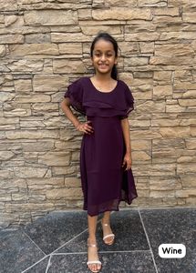 Heavy <b>Bubble</b> Georgette with Inner Presenting Designer Georgette Kids Wear Kurtis for Regular Wear From India - Product Image 5