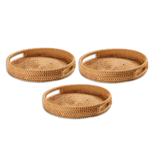 Producto superior, bandejas de ratán naturales y duraderas para uso diario y reuniones especiales, exportación desde Vietnam - Product Image 1