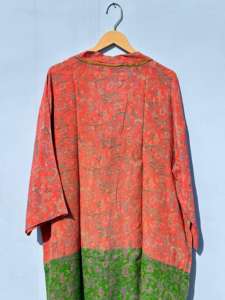 Kimono indio de seda hecho a mano para mujer, ropa informal para salón de playa, bata de mujer, suministro de ODM, ropa y accesorios musulmanes tradicionales - Product Image 4