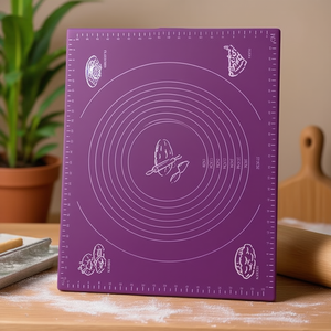 Silicone Dough <b>Rolling</b> <b>Mat</b> Large Size Purple Pastry Board - Product Image 3