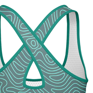 Soutien-gorge de sport léger et respirant à quatre directions extensible avec un motif de fleur d'anthurium sur le devant, personnalisé, pour le yoga, la remise en forme, la course à pied, pour femmes - Product Image 4